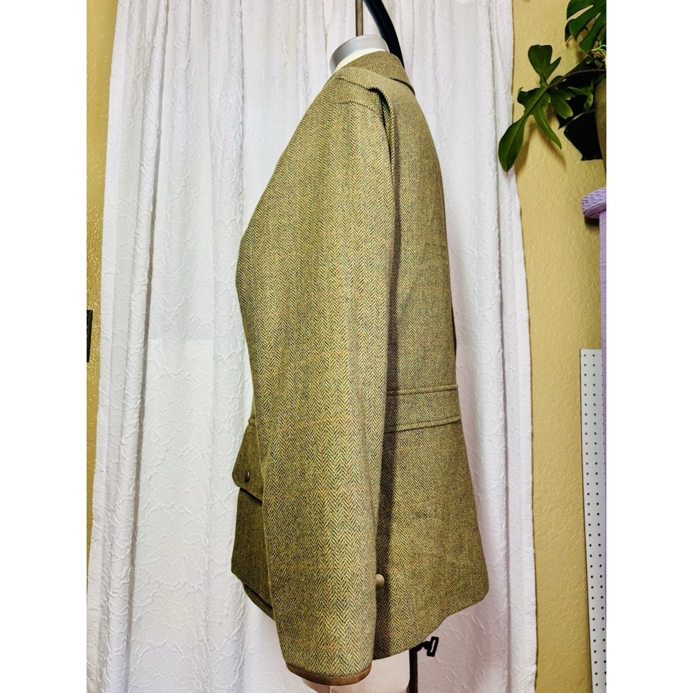 Paul Stuart Wool Tweed‎ Hunting Coat S 36/38 Chore Quilt Lined Made in England - Picture 12 of 16